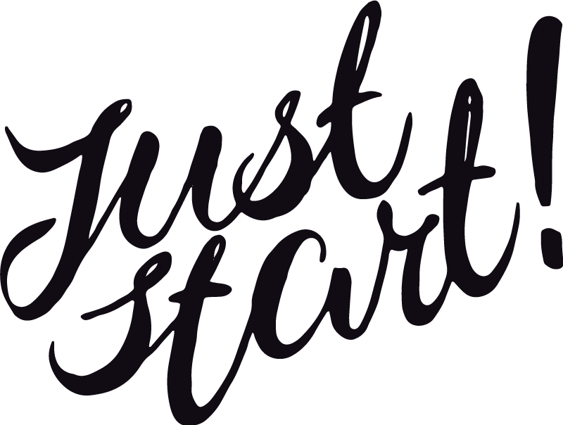 Poster per ufficio inizia e basta - TenStickers