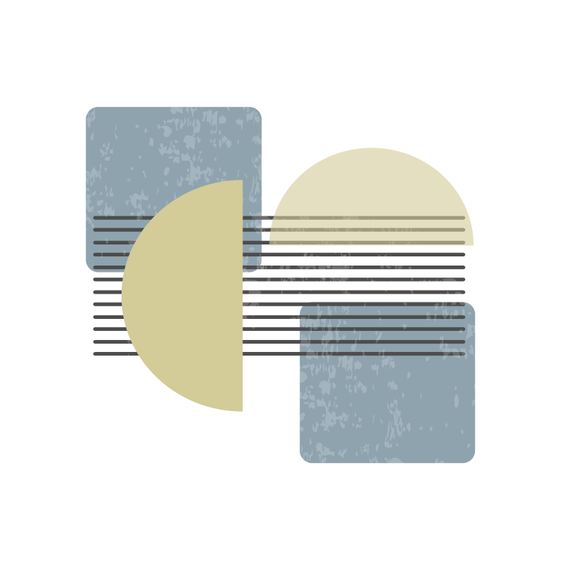 Poster da soggiorno arte contemporanea design moderno - TenStickers