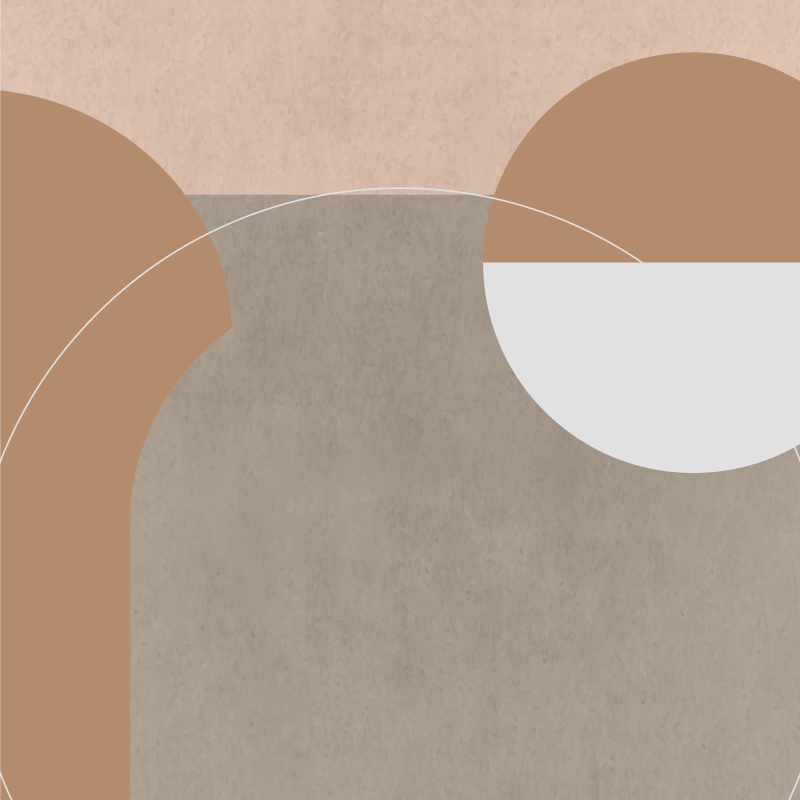 Poster da soggiorno stile geometrico irregolare - TenStickers