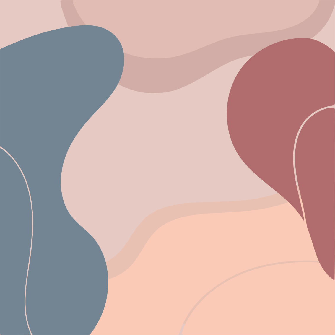 Poster da soggiorno colori tenui per pareti - TenStickers