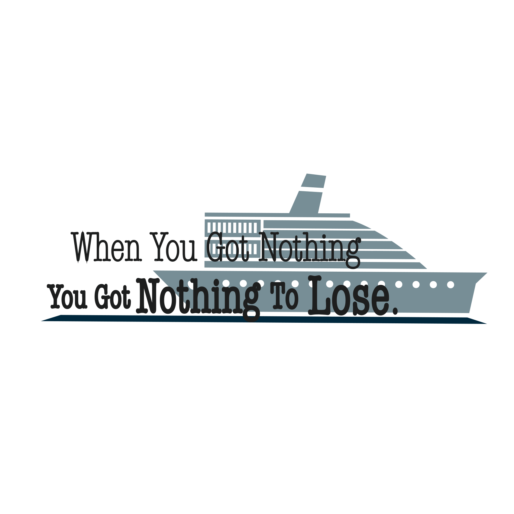 Poster da soggiorno citazione motivazionale titanic - TenStickers