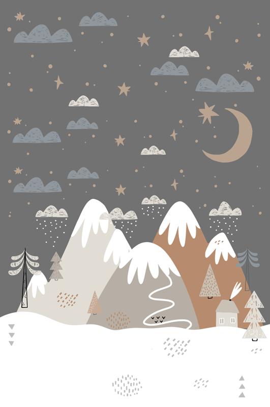 Poster cameretta montagne - TenStickers