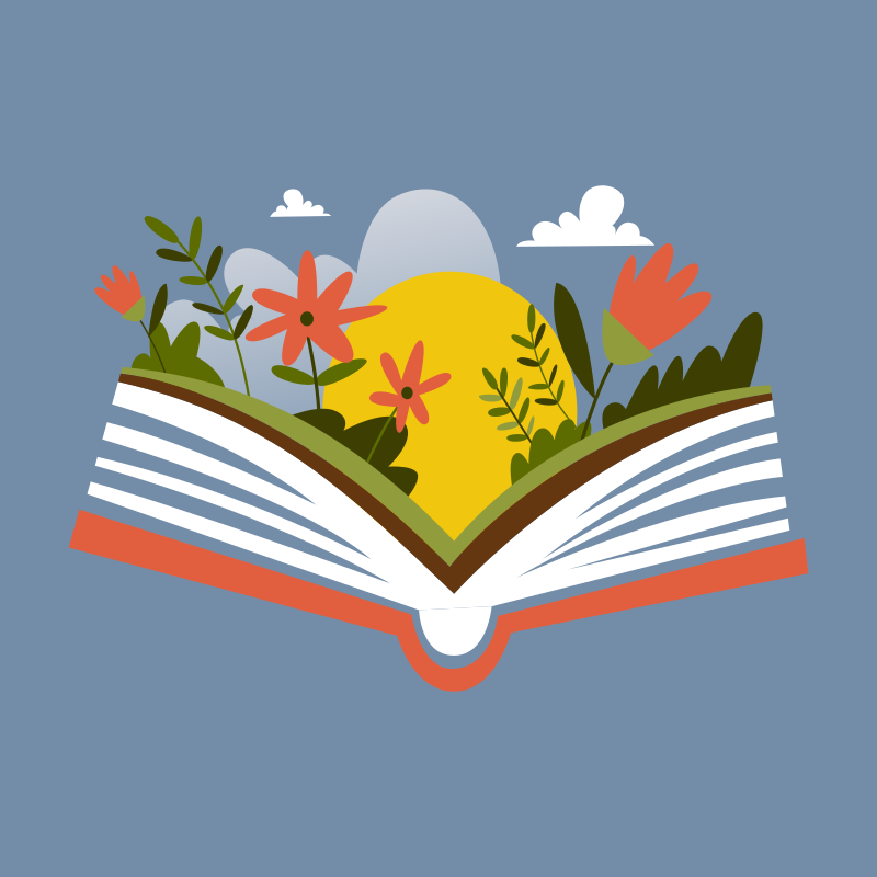 Poster con fiori libro apribile - TenStickers