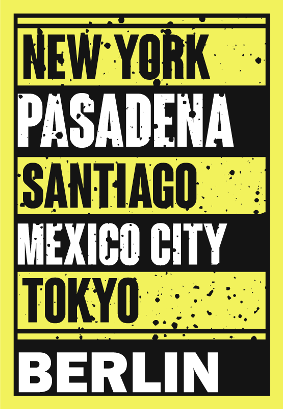 Poster con frasi sovrapposizione di testi città - TenStickers