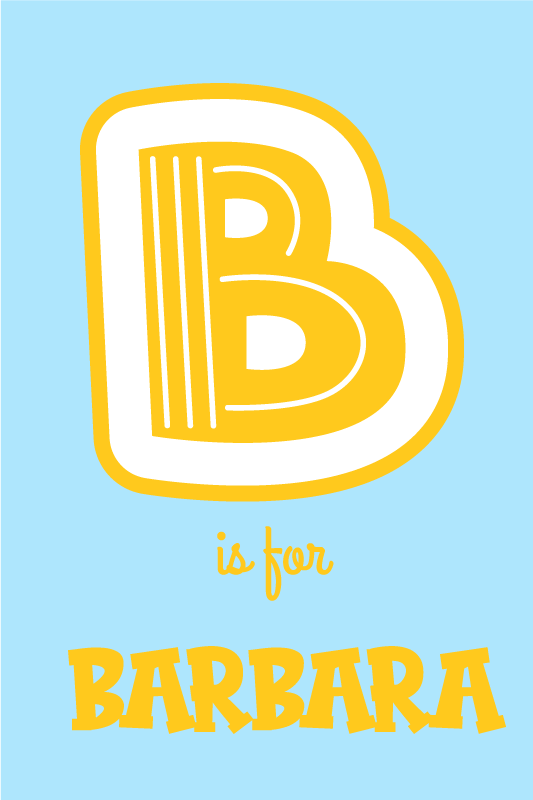 Poster cameretta ragazzi personalizzazione alfabetica - TenStickers