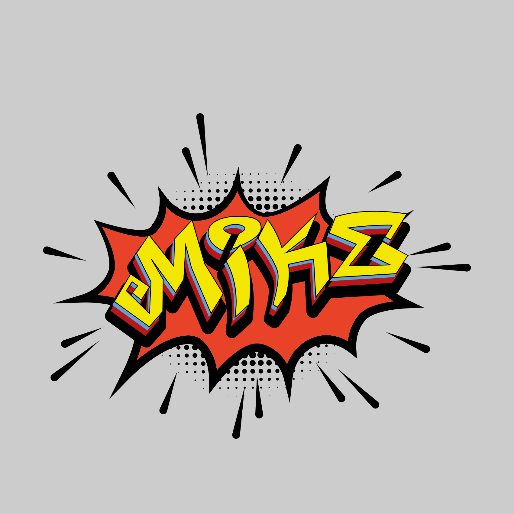 Poster cameretta ragazzi stile lettere fumetto - TenStickers