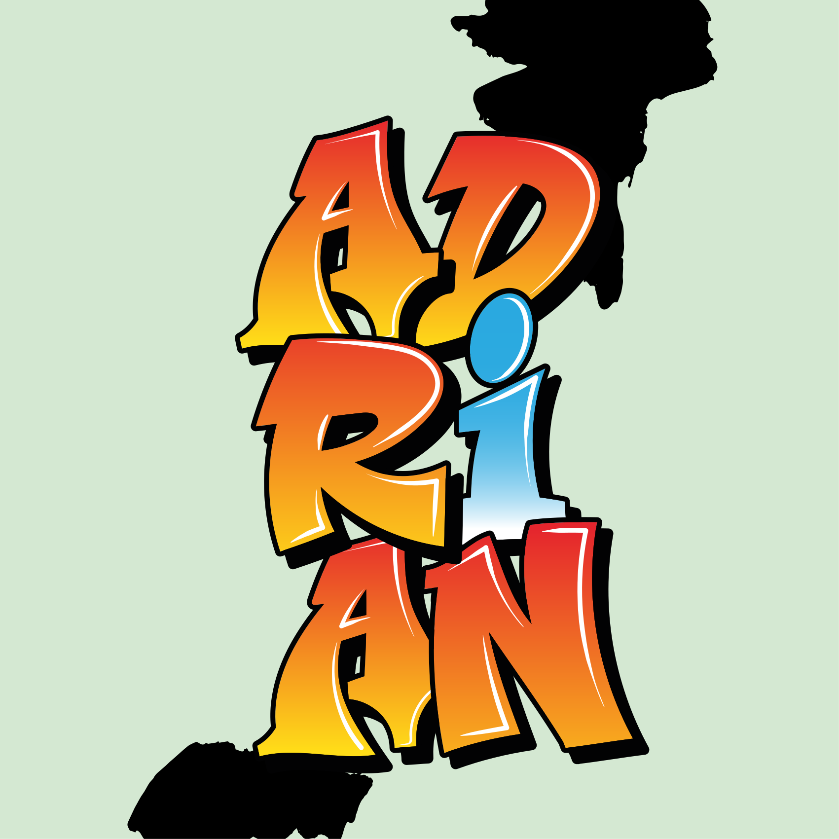 Poster cameretta ragazzi arte del nome colorata - TenStickers