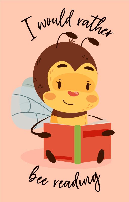 Poster con frasi preferirei leggere - TenStickers