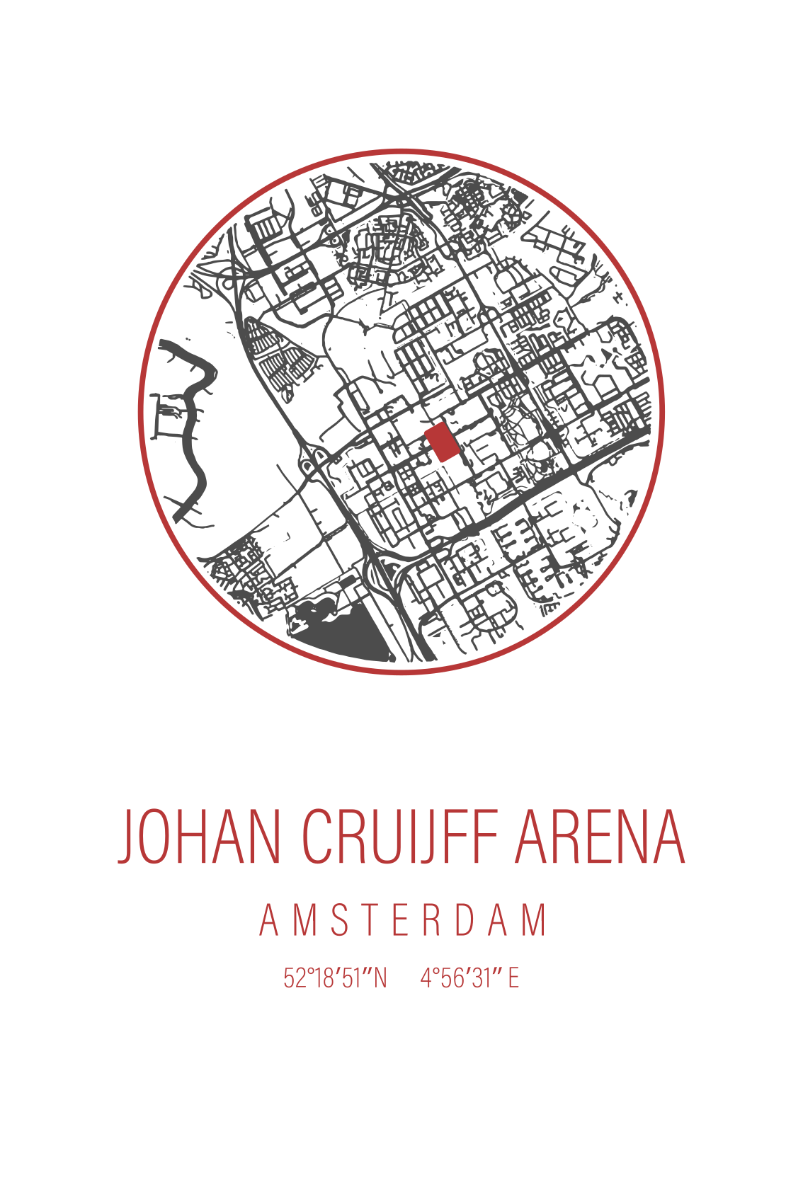 Poster da parete sportivi arena di amsterdam - TenStickers