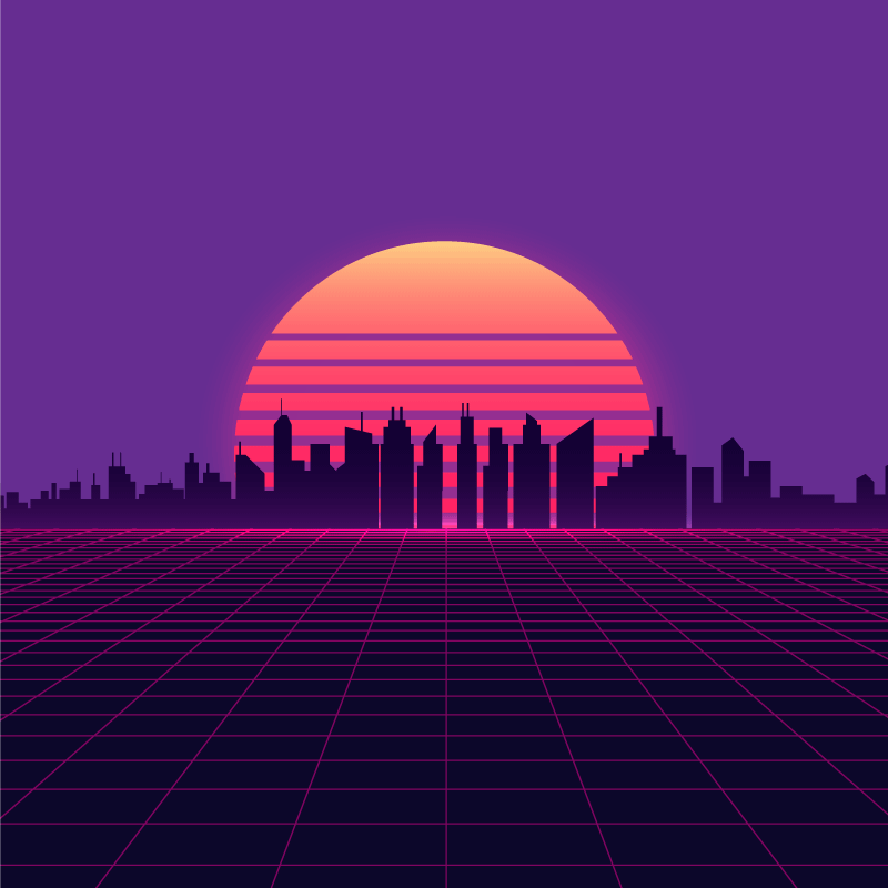 Poster delle città paesaggio urbano avanzato - TenStickers