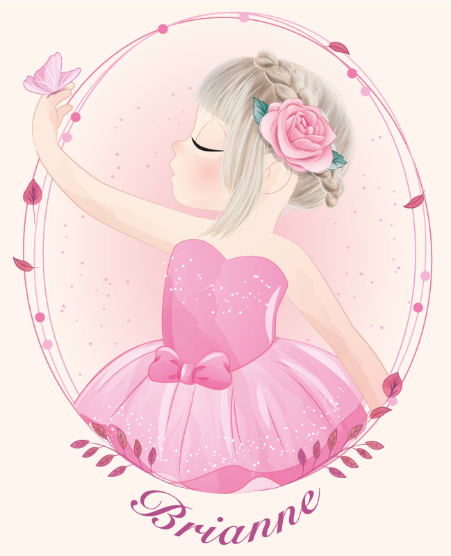 Poster da parete personalizzati ballerina danzante - TenStickers