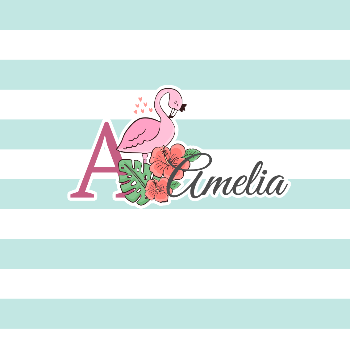 Poster da parete personalizzati dettaglio fenicottero - TenStickers