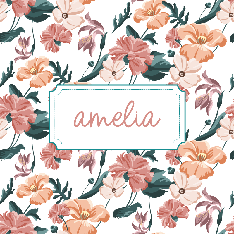 Poster da parete personalizzati composizione botanica - TenStickers