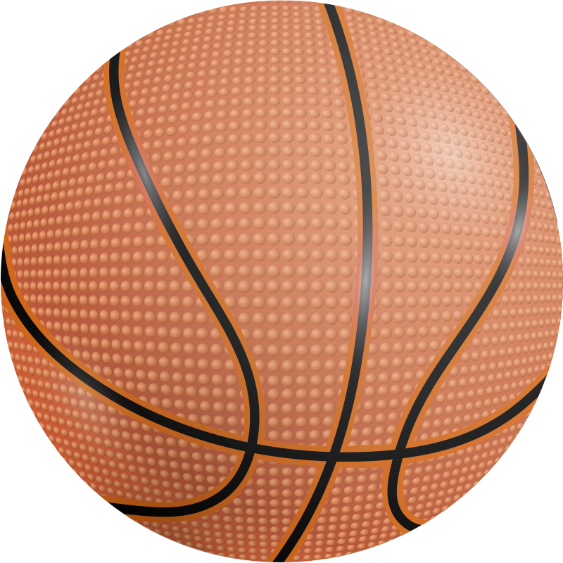 Poster basket tappeto vinilico pallone da basket - TenStickers