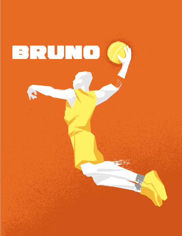 Poster basket nome personalizzato - TenStickers