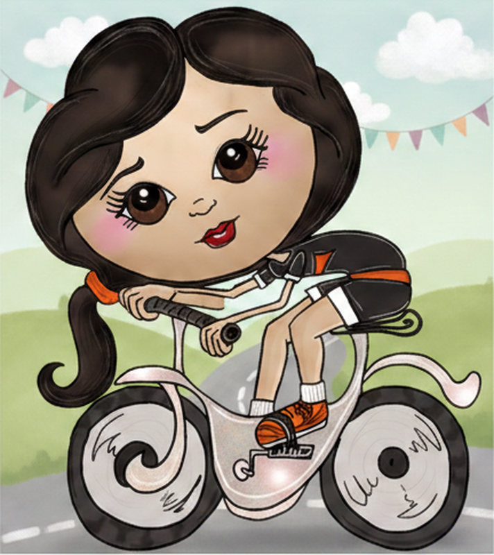Poster murali di ciclismo illustrazioni per bambini - TenStickers