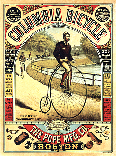 Poster murali di ciclismo manifesti vintage biciclette - TenStickers