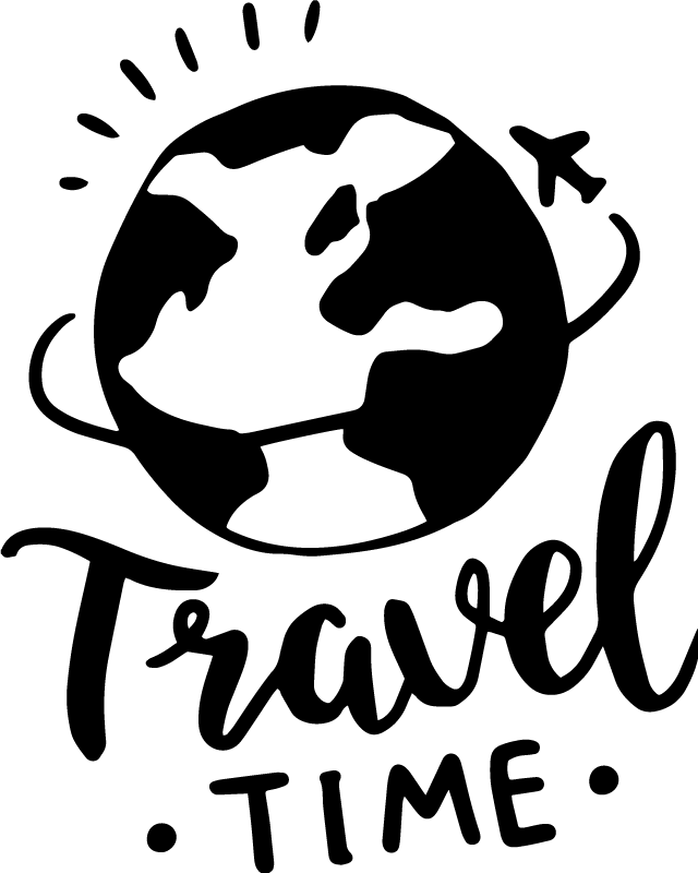Mappamondo poster viaggio intorno al mondo - TenStickers