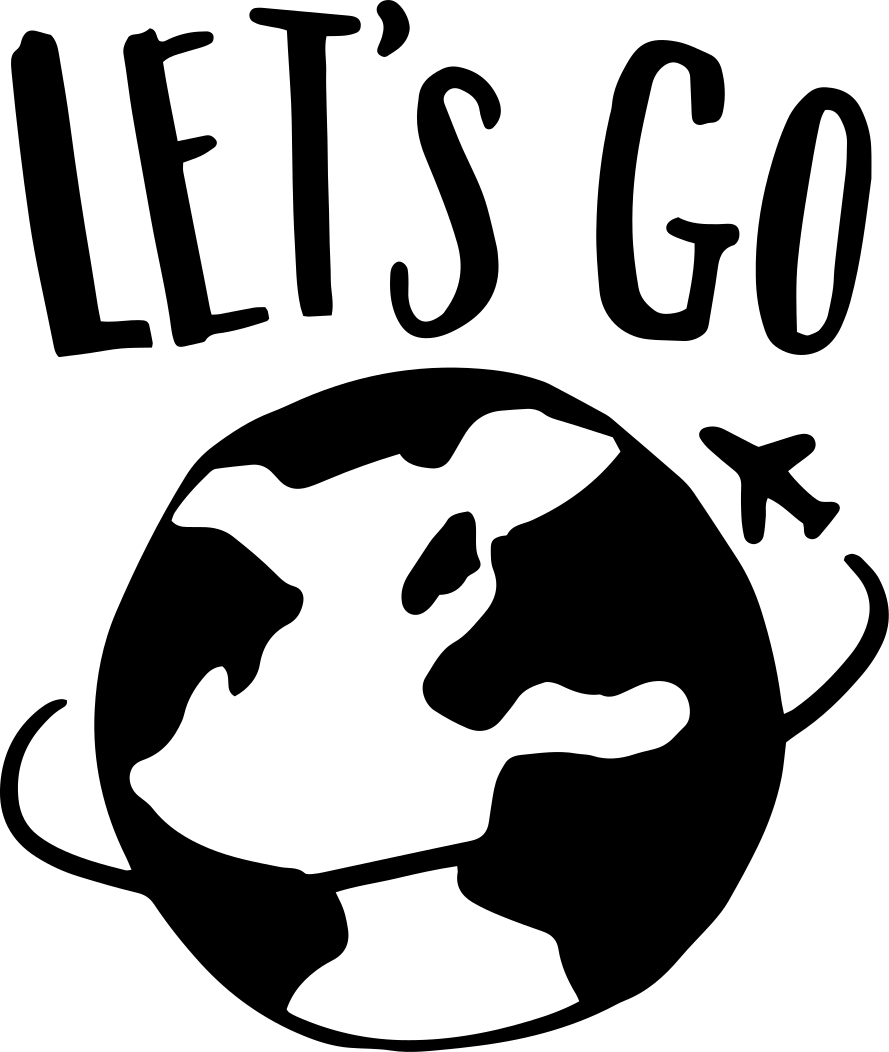 Mappamondo poster andiamo nel mondo - TenStickers