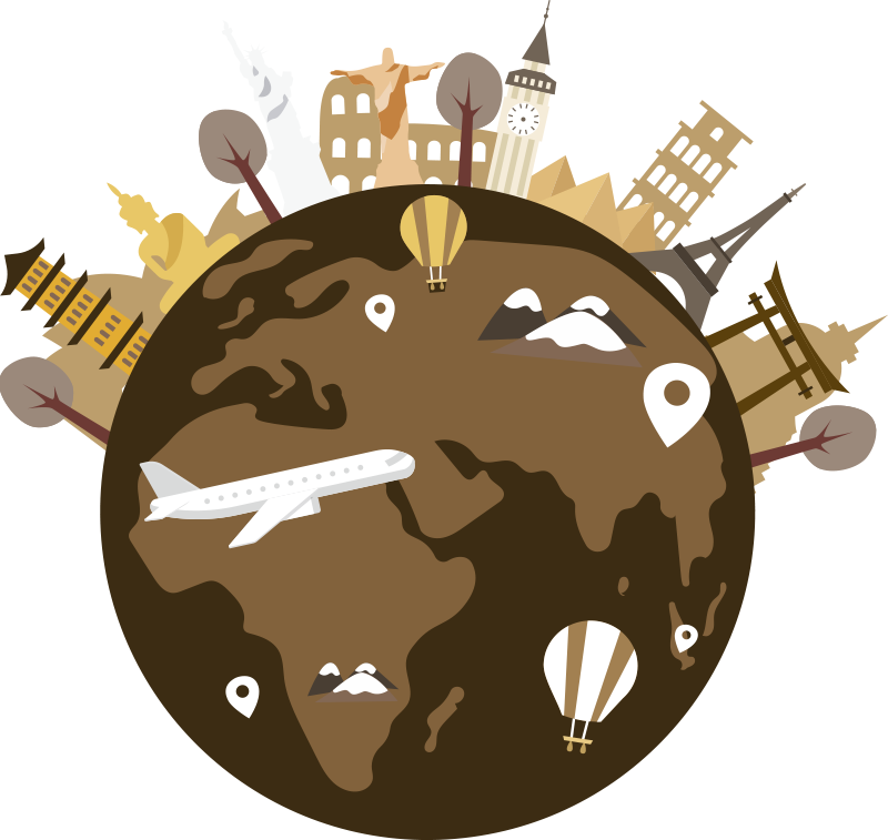 Mappamondo poster mappa del mondo vintage - TenStickers