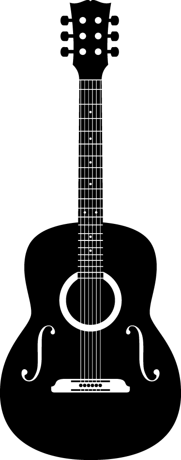 Poster di concerti vinile decorativo chitarra acustica - TenStickers