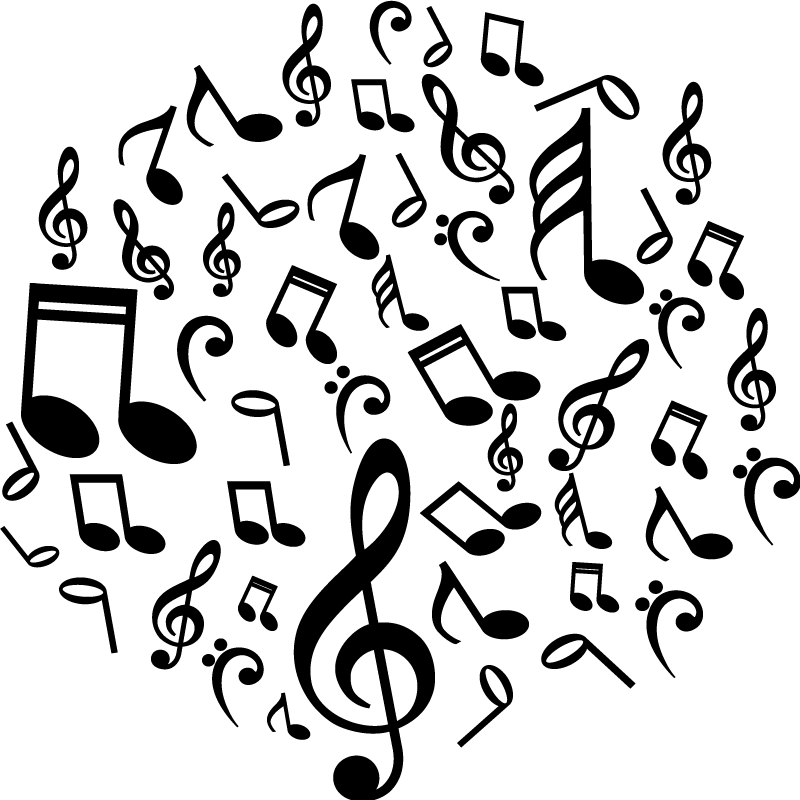 Poster di concerti vinile note musicali - TenStickers