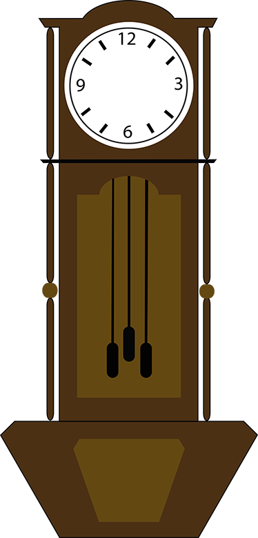 Poster retrò orologio in vinile antico - TenStickers