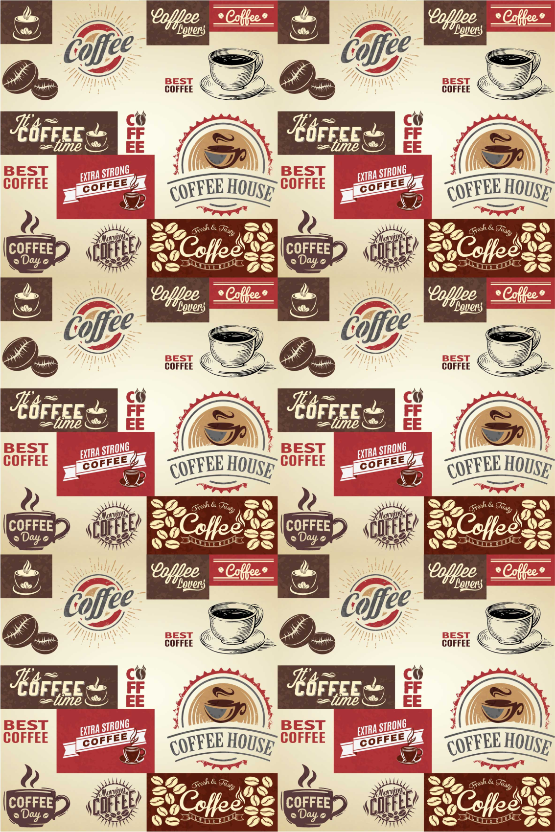 Poster retrò caffè vintage - TenStickers