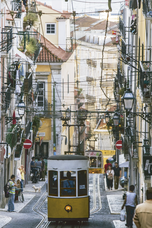 Poster di paesaggi tram di lisbona - TenStickers