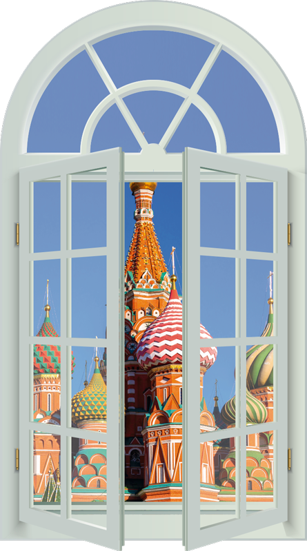Poster di paesaggi cremlino 3d - TenStickers
