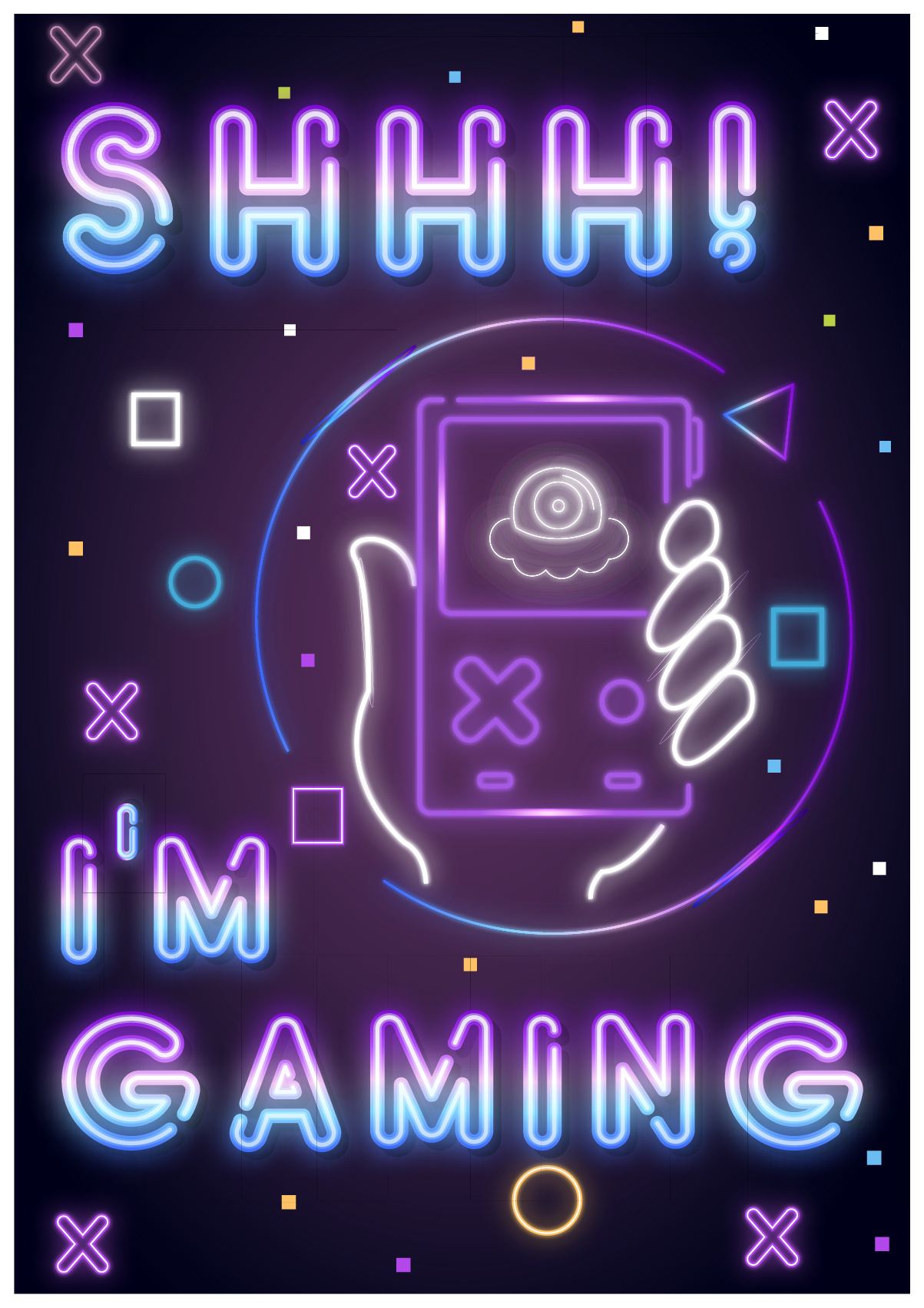 Poster videogioco sto giocando - TenStickers