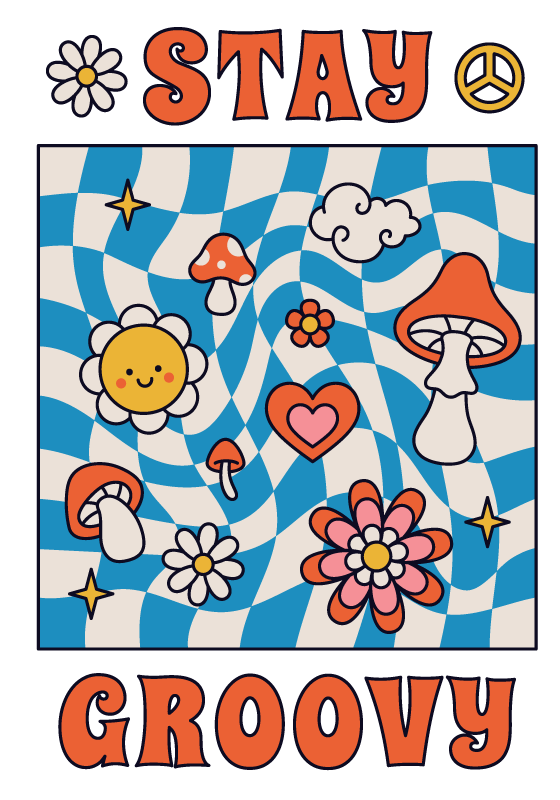 Poster con frasi rimani alla grande - TenStickers