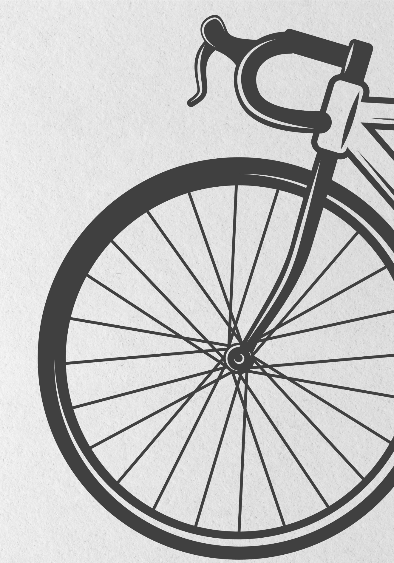Poster murali di ciclismo bici minimalista - TenStickers