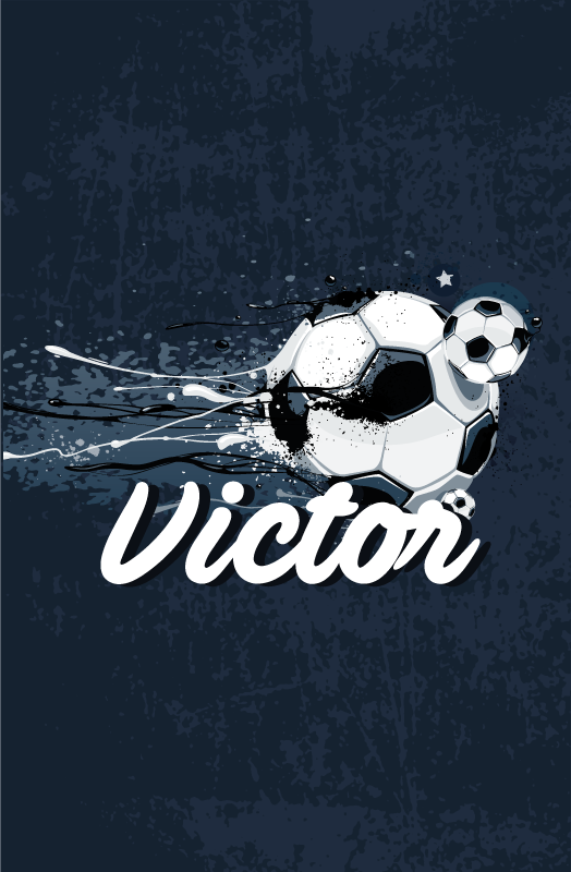Calcio poster design originale con nome - TenStickers