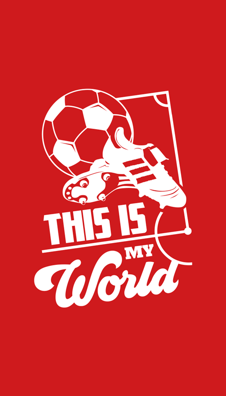 Calcio poster questo è il mio mondo - TenStickers