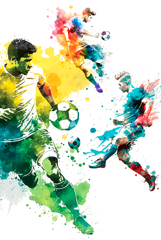 Calcio poster sport in azione - TenStickers
