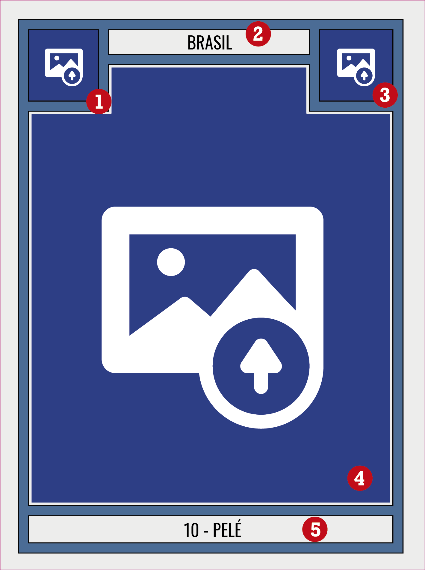 Calcio poster vinile personalizzabile cromo - TenStickers