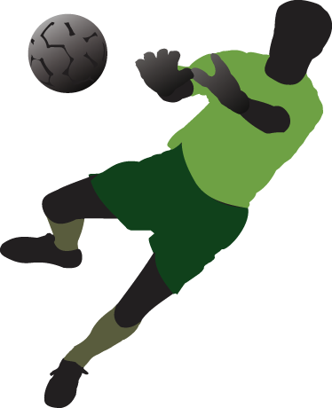 Calcio poster portiere in vinile giovanile esteso - TenStickers