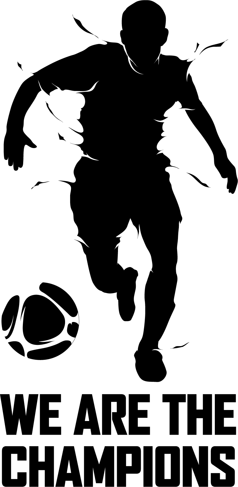 Calcio poster siamo i campioni - TenStickers