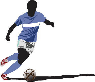 Calcio poster adesivo decorativo calciatore - TenStickers