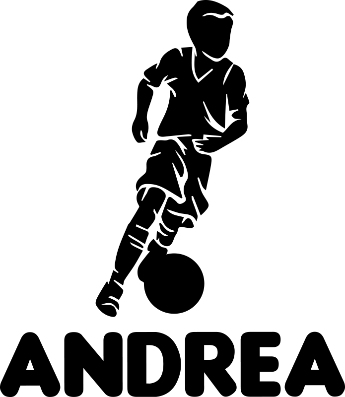 Calcio poster giocatore bambino - TenStickers