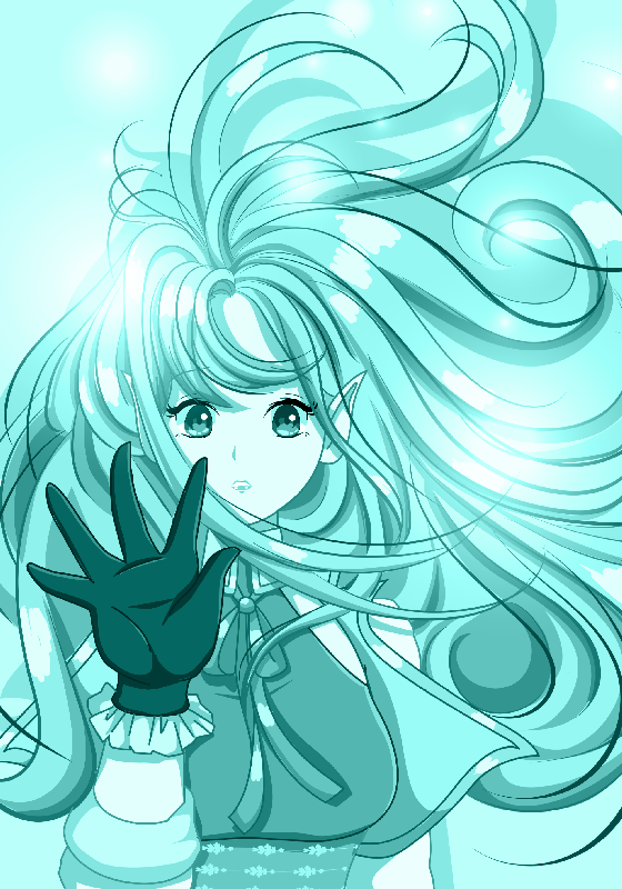 Poster con ragazza stile anime - TenStickers