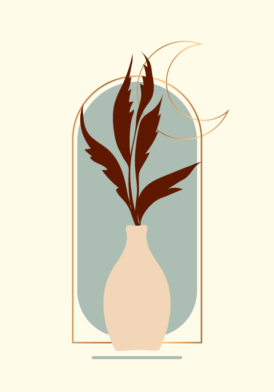 Poster con pianta stile minimal - TenStickers