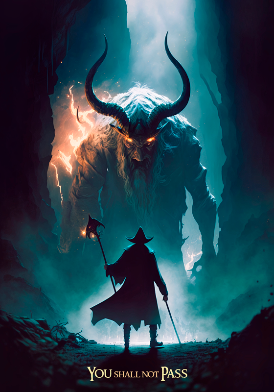 Poster con personaggi fantasy - TenStickers