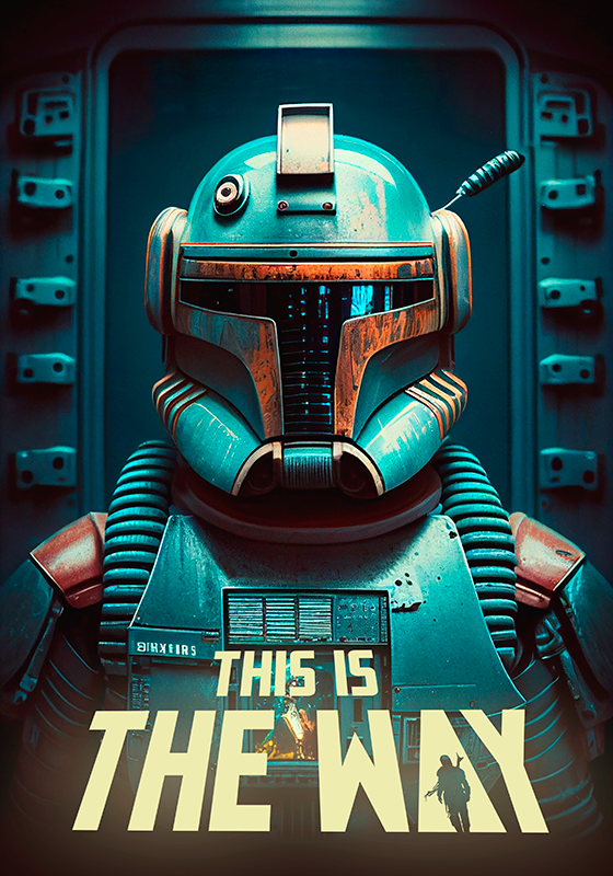 Poster con astronauta e frase - TenStickers