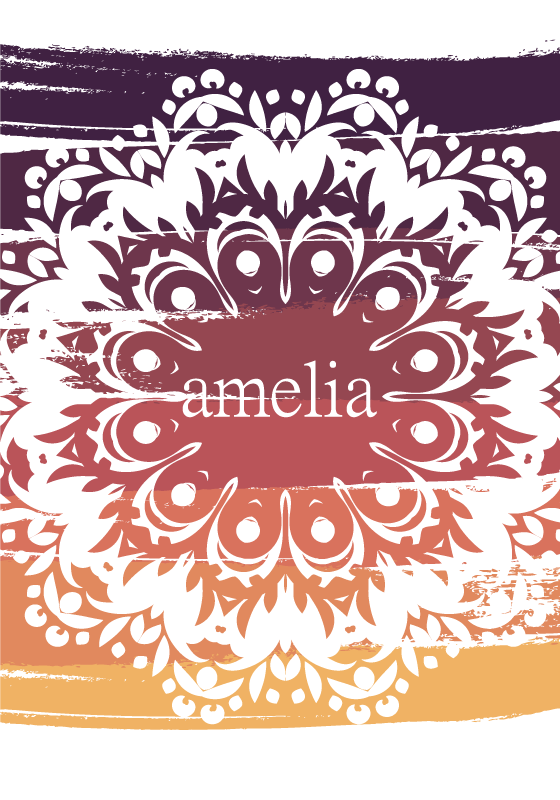 Poster mandala colorato e personalizzabile - TenStickers