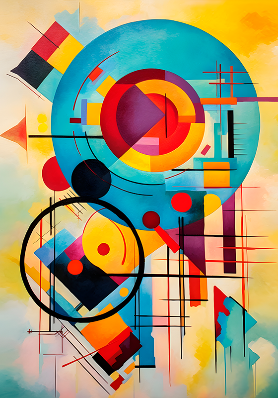 Poster artistico espressionismo astratto - TenStickers