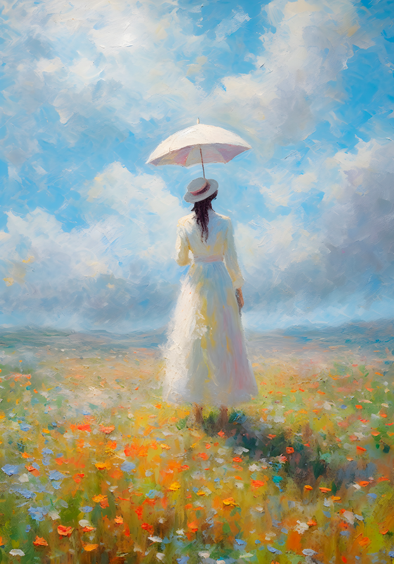 Poster artistico impressionismo printemps - TenStickers