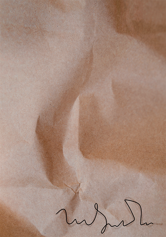 Poster astratti vecchia firma cartacea - TenStickers