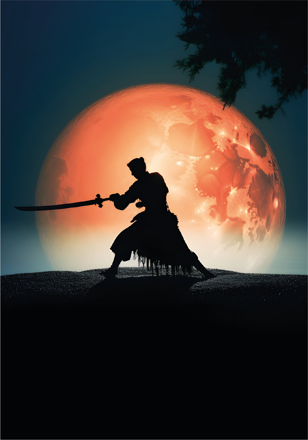 Poster giovanili samurai retroilluminato - TenStickers